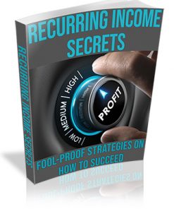 Recurring Income Secrets PLR Ebook