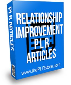 Relationship Improvement PLR Articles