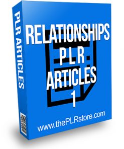 Relationships PLR Articles 1