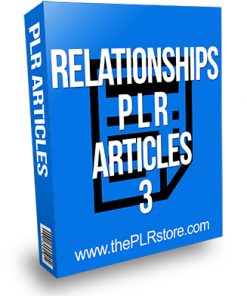 Relationships PLR Articles 3