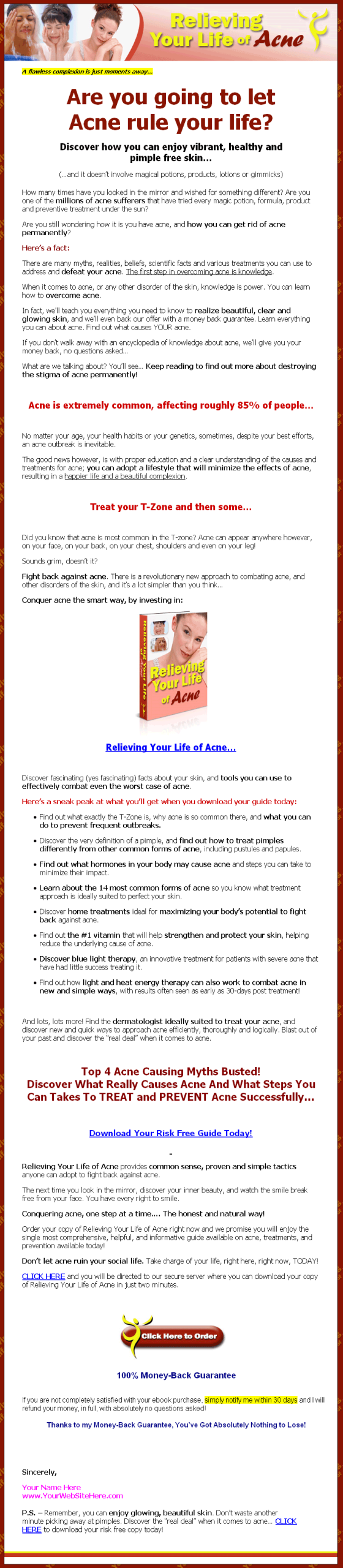 Relieving Your Life of Acne MRR Ebook - Image 2