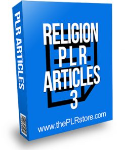 Religion PLR Articles 3