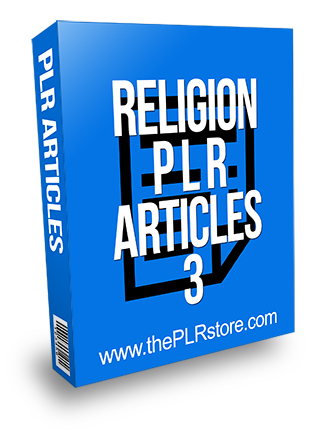 Religion PLR Articles 3