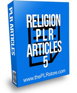 Religion PLR Articles 5