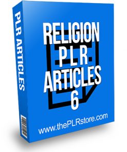 Religion PLR Articles 6