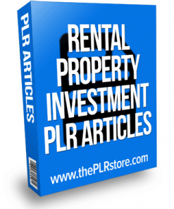 Rental Property Investment PLR Articles