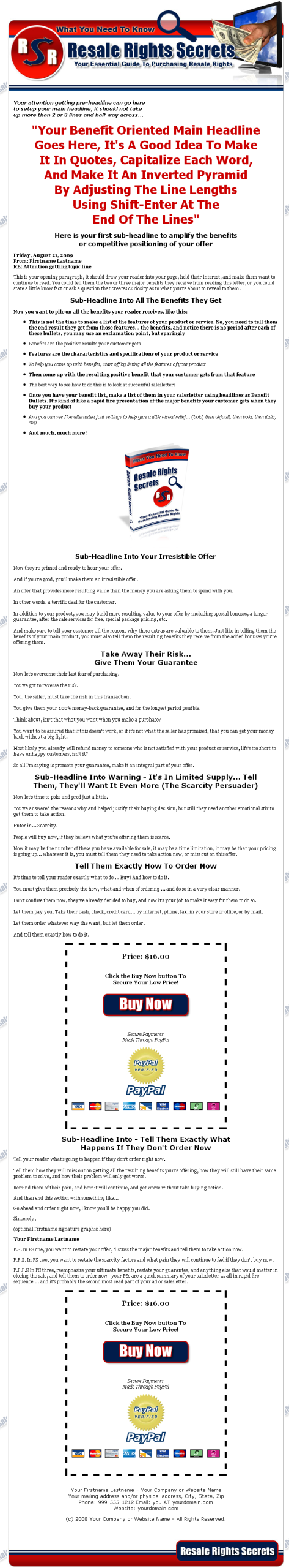 Resale Rights Secrets MRR eBook - Image 2