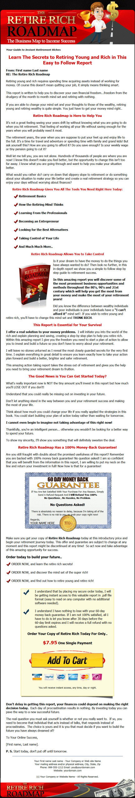 Retire Rich Roadmap MRR Ebook - Image 2