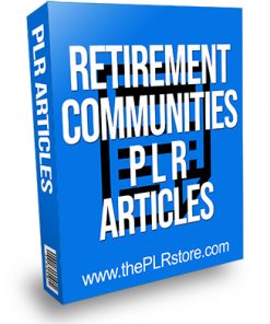 Retirement Communities PLR Articles