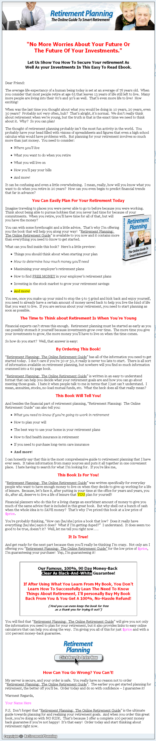 Retirement Planning PLR Ebook (DELUXE) - Image 2