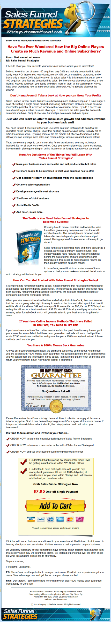 Sales Funnel Strategies MRR Ebook - Image 2