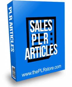 Sales PLR Articles with Private Label Rights