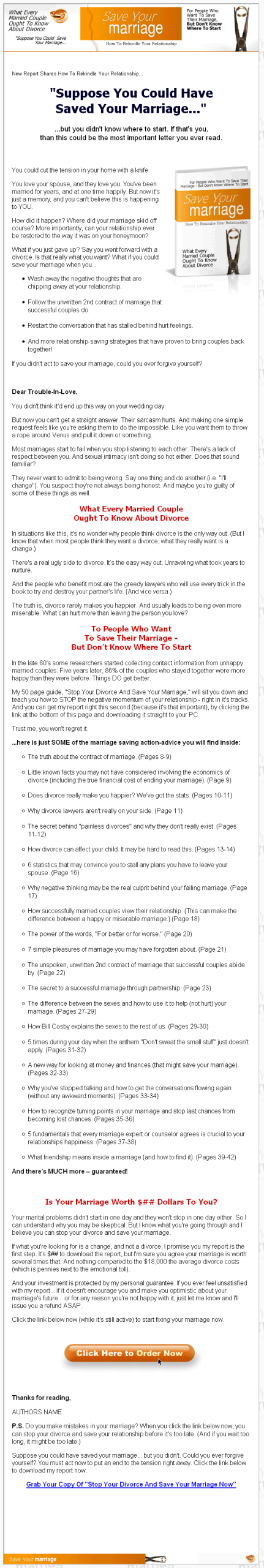 Save Your Marriage PLR Ebook - Image 2