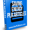 saving energy plr articles