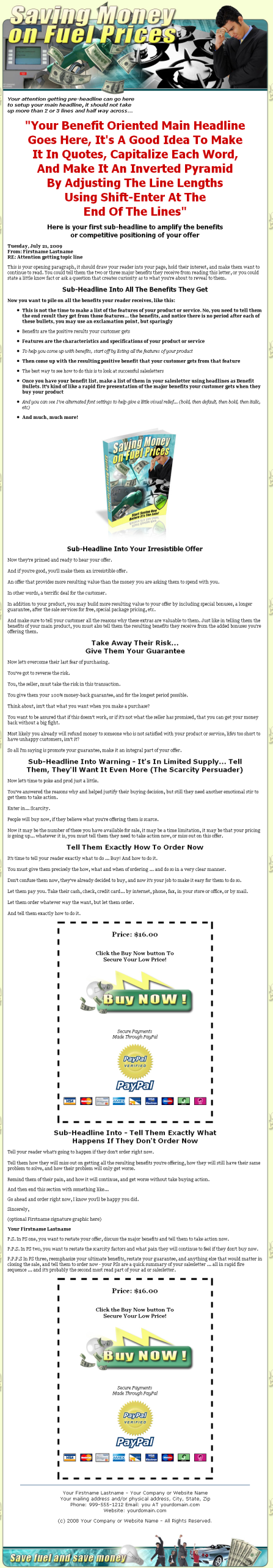 Saving on Fuel Prices MRR eBook - Image 2