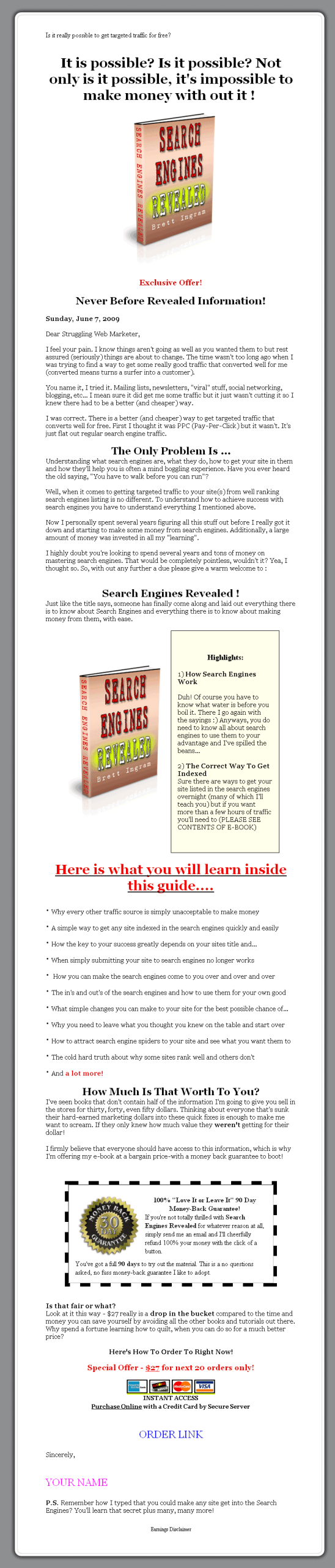 Search Engines Revealed PLR Ebook - Image 2