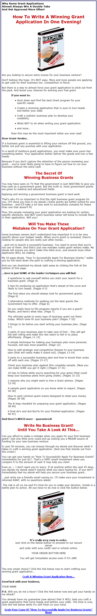 Secret of Winning Business Grants PLR Ebook - Image 2