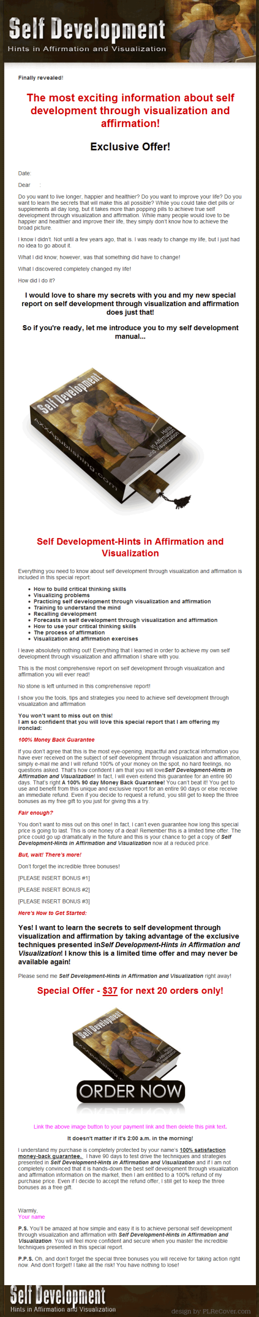 Self Development PLR Ebook - Image 2