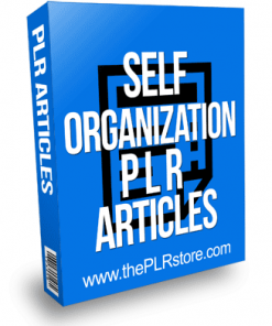 Self Organization PLR Articles