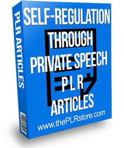 Self-Regulation Through Private Speech PLR Articles