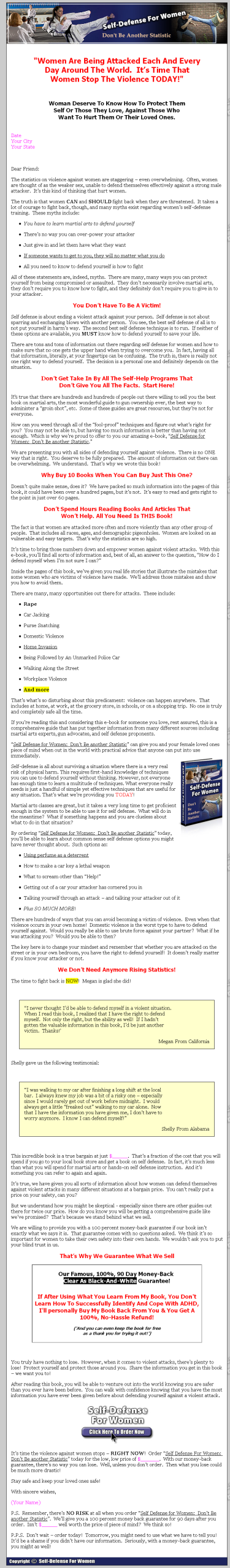 Self Defense for Women PLR eBook - Image 2
