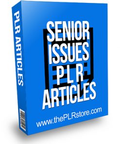 Senior Issues PLR Articles