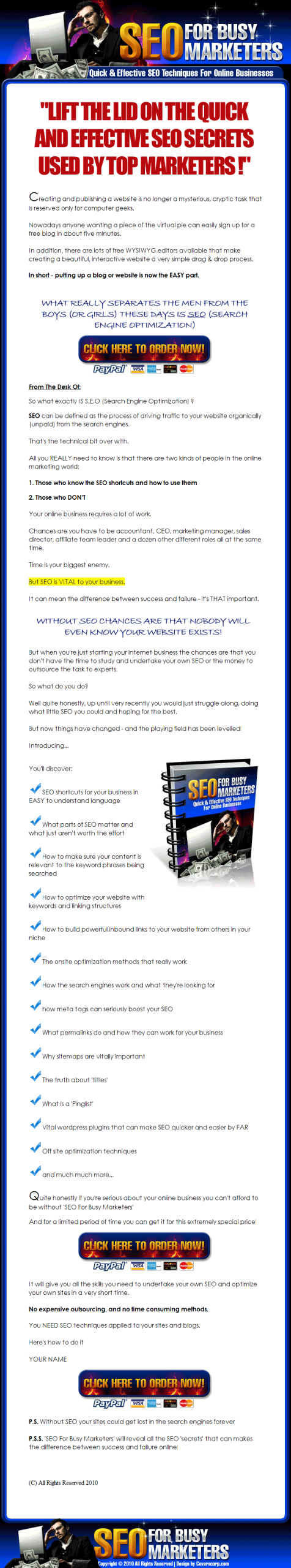 SEO for Busy Marketers MRR Ebook - Image 2