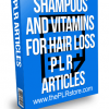 Shampoos and Vitamins for Hair Loss PLR Articles