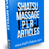 Shiatsu Massage PLR Articles