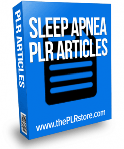 sleep apnea plr articles