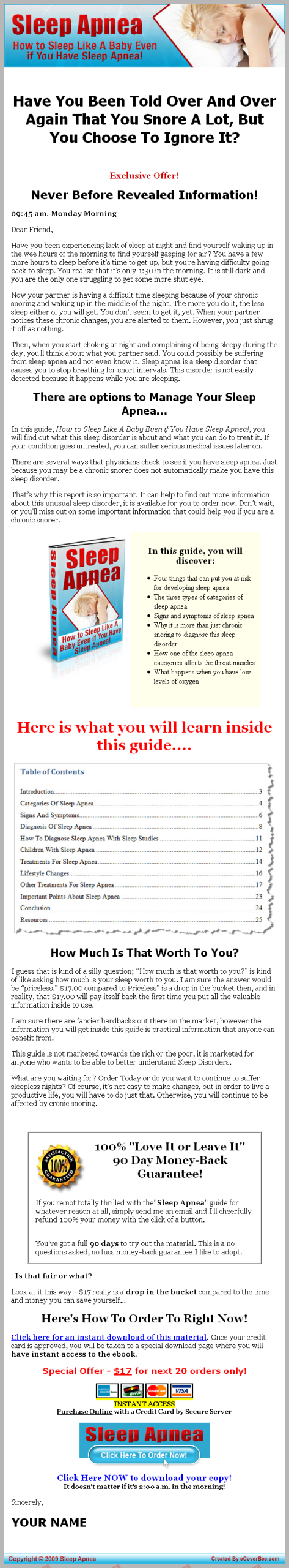 Sleep Apnea PLR eBook - Image 2