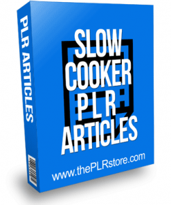 Slow Cooker PLR Articles