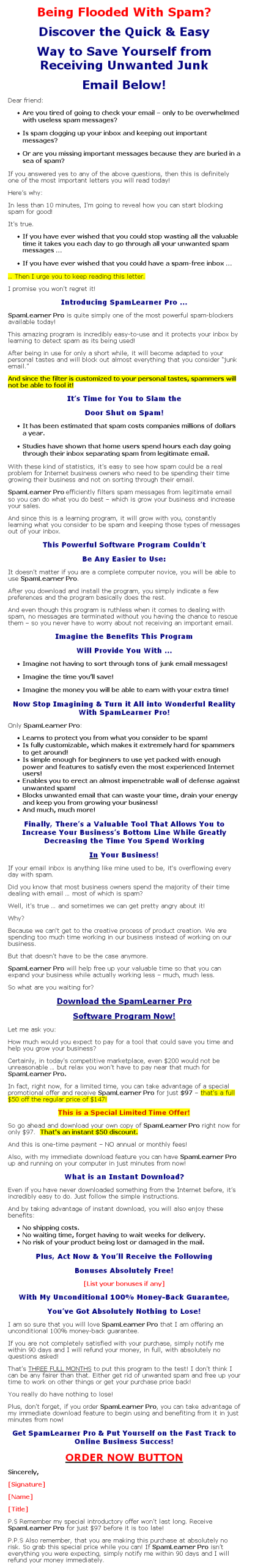 Spam Learner Pro PLR - Image 3