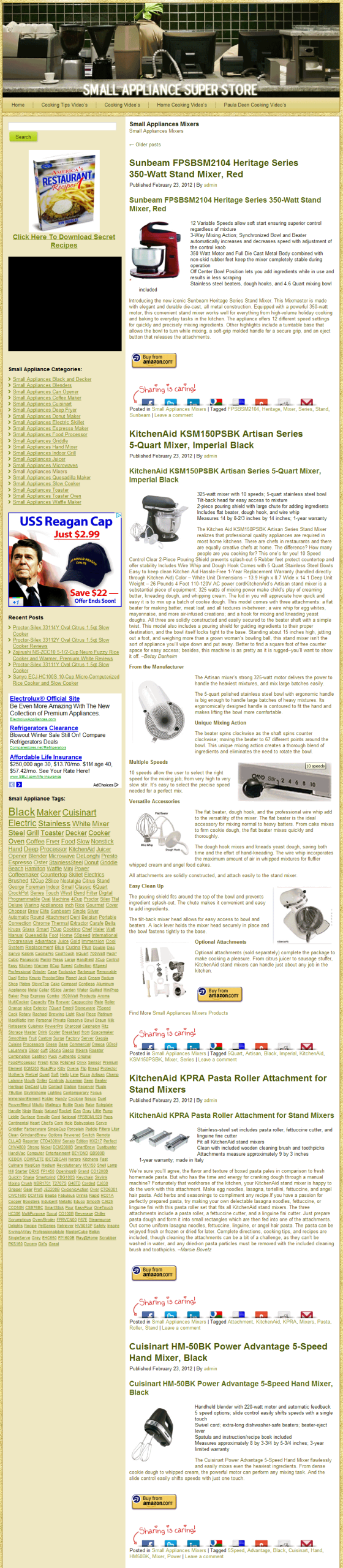 Small Appliance PLR Amazon Pre-loaded Store Website - Image 3