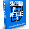 Snoring PLR Articles 2