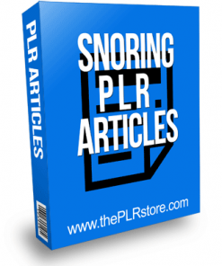 Snoring PLR Articles