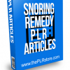 Snoring Remedy PLR Articles