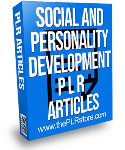 Social and Personality Development PLR Articles