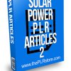 Solar Power PLR Articles 2