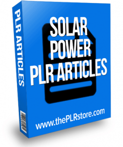 solar power plr articles