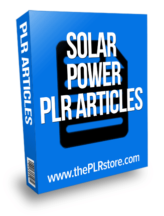 solar power plr articles