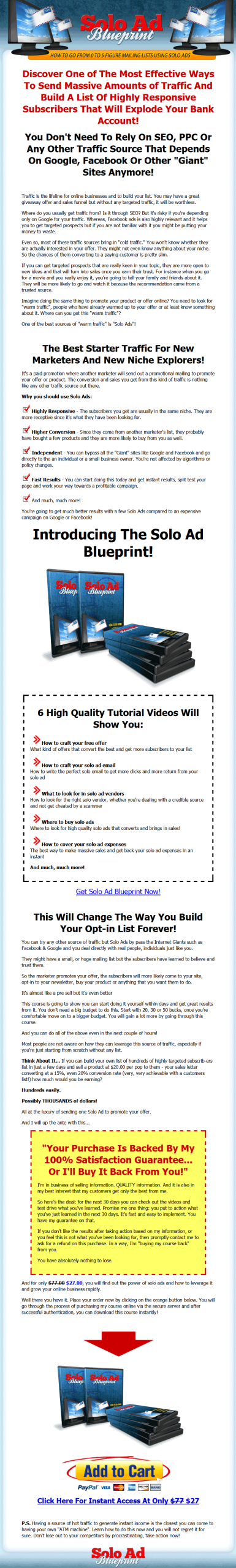 Solo Ads Blueprint Videos with Master Resale Rights - Image 2