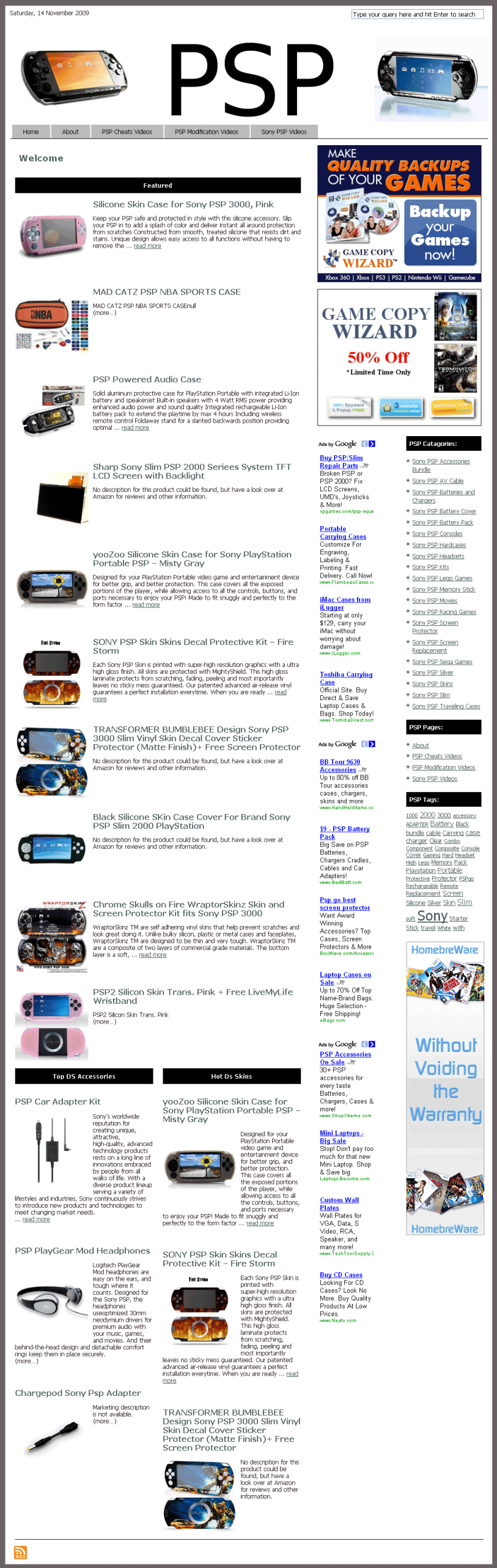 Sony PSP Amazon PLR Website Niche Store with Ads - Image 2