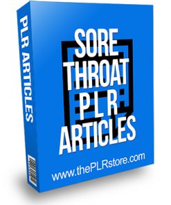 Sore Throat PLR Articles