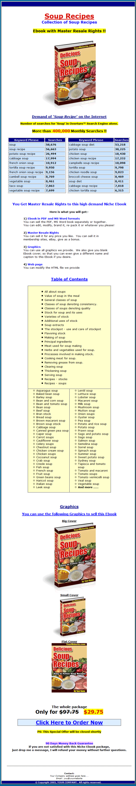 Soup Recipes PLR Ebook - Image 2
