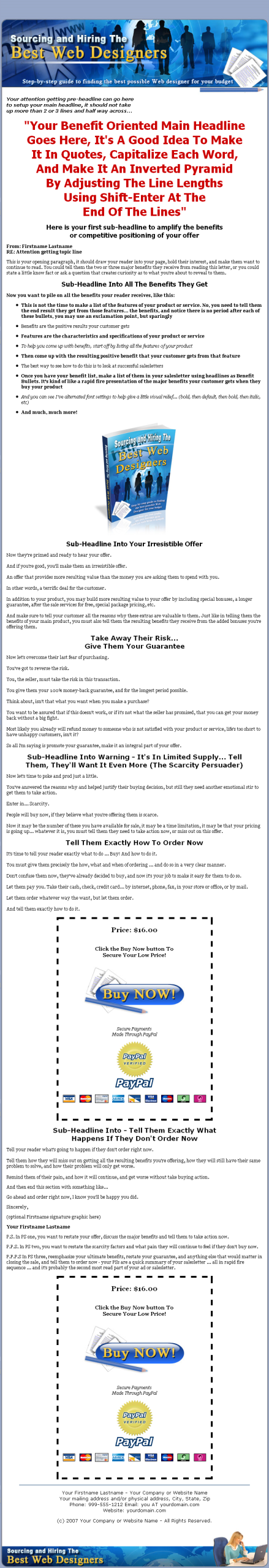 Sourcing the Best Web Designers MRR eBook - Image 2