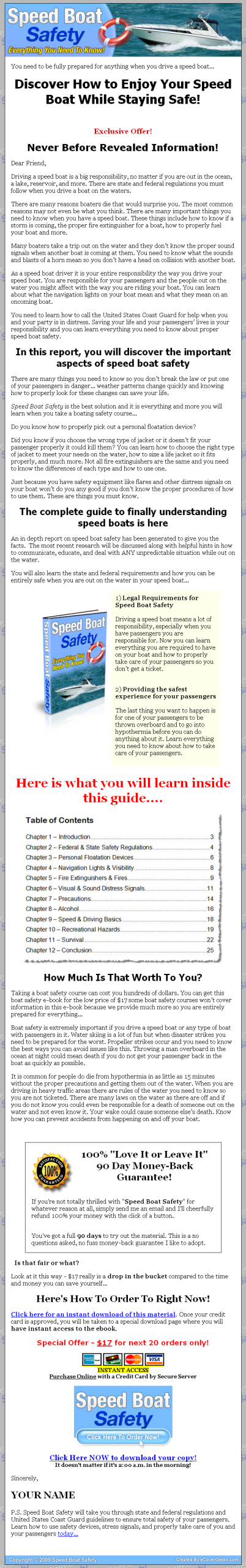 Speed Boat Safety MRR eBook - Image 2