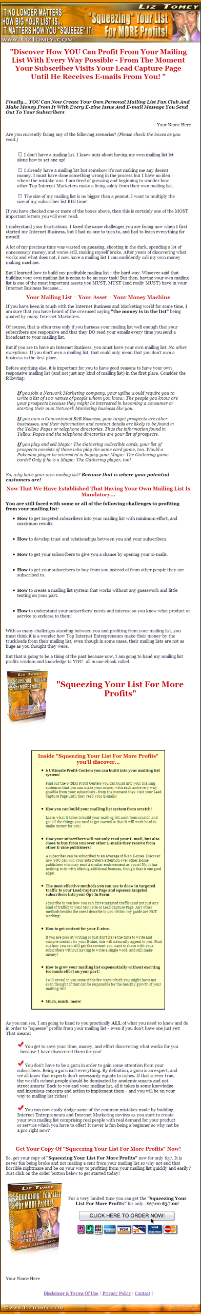 Squeezing Your List MRR eBook - Image 2