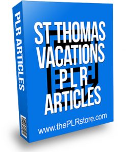 St Thomas Vacations PLR Articles