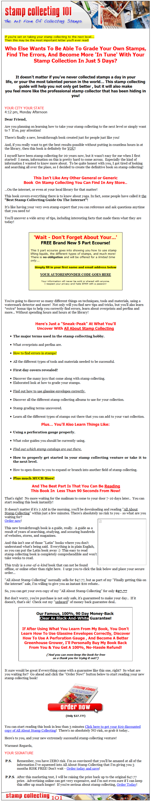 Collecting Stamps PLR Ebook (DELUXE) - Image 2